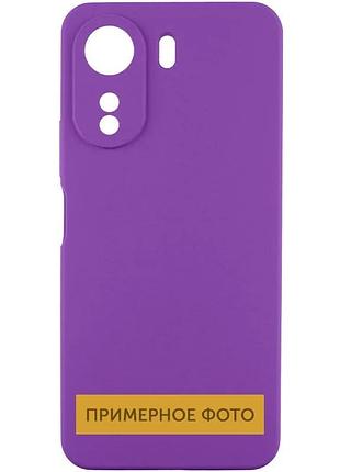 Чехол tpu getman liquid silk full camera для xiaomi redmi 13c / poco c65, фиолетовый / purple