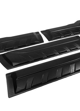Молдинги на двери (4 шт, abs) для nissan navara 2006-2015 гг