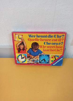 Настільна гра «хто знає час?» (wer kennt die uhr?) від бренду ravensburger