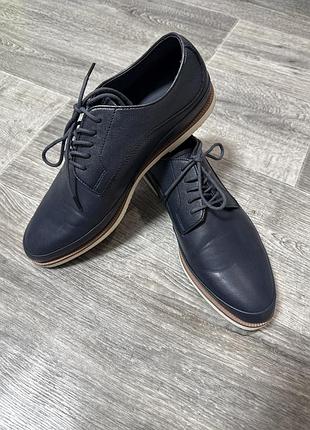 Туфлі чоловічі zara man 44 розмір шкіряні