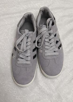 Кросівки adidas gazelle grey camo stripes, р.39
