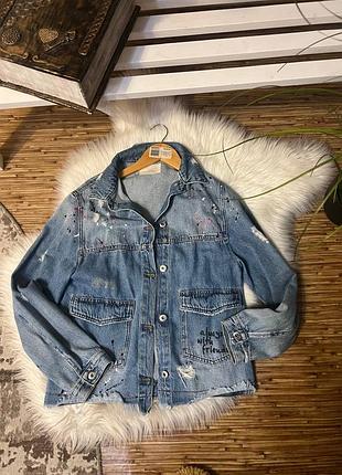 Джинсова куртка zara