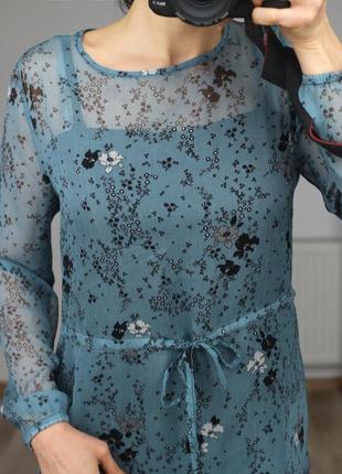 Красивое шифоновое платье оверсайз в цветочный принт junarose высокая посадка2 фото