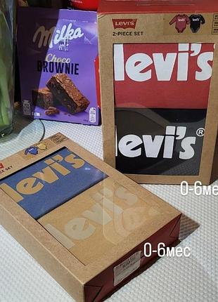 Новые оригинал комплекты наборы levi's детской одежды для новорождённых для самых маленьких на выписку подарок крестины