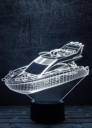 Сменная пластина для 3d светильников "яхта" 3dtoyslamp