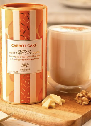 Whittard гарячий шоколад зі смаком морквяного торта carrot cake flavoured hot chocolate