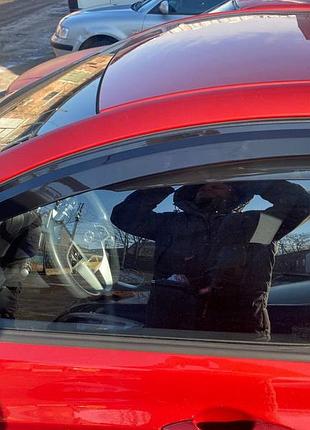 Ветровики sd (4 шт., sunplex sport) для hyundai accent 2011-2017 гг