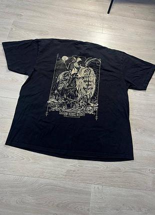 Мужская оверсайз футболка с черепами la mort religion