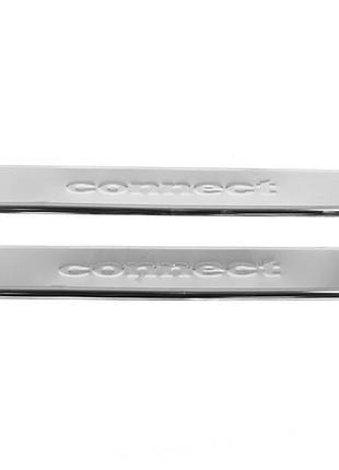 Накладки на пороги carmos v2 (2 шт, нержавейка) для ford connect 2010-2013 гг