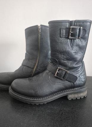 Кожаные утепленные ботинки am shoe company 40р