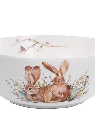 Салатник фарфоровый easter time 890 мл 17х7 см 1985-224
