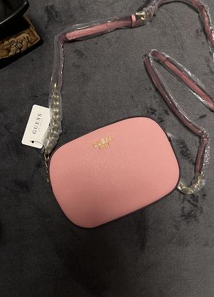 Сумка guess‼️женская розовая сумка guess