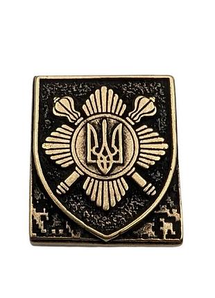 Клипса molle с эмблемой отдельного президентского полка бронза ручное литье