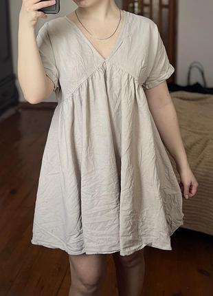 Бежеве плаття shein 2