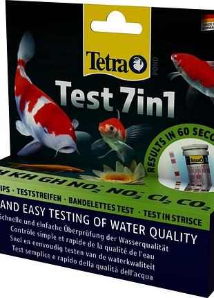 Набор индикаторных тестов tetra pond test 7in1 для проверки показателей качества воды 25 шт