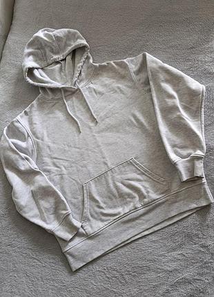 Худи серое теплое