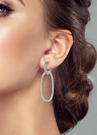 Сережки кільця срібло оригінальні silver_pandora original ♥️
упаковка: брендовий велюровий мішечок pandora