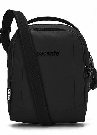 Сумка через плече антизлодій pacsafe® ls100 crossbody, 6 ступенів захисту, колір чорний - 40131138