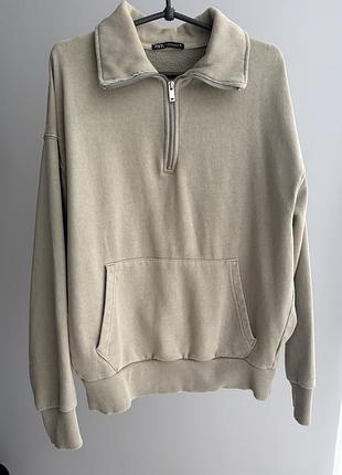Zara кофта жіноча 3854/803 оливкового кольору