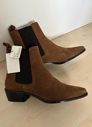 Нові замшеві челсі ковбойки zara зара