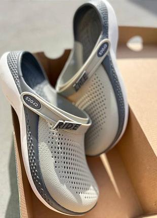 Чоловічі крокси crocs literide 360 grey сірі крокси сабо crocs literide 360 crocs