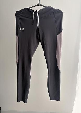 Under armour speed stride тайтси лосини для спорту l сірі з рожевим