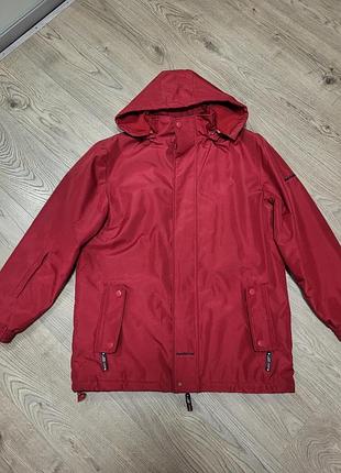 Мужская куртка бренда urban wear, модель win's, размера xl красного цвета, ветро/водоотталкивающая на флисе