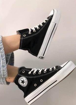 Жіночі кеди конверс ол стар на платформі converse all star platform 36-41рр