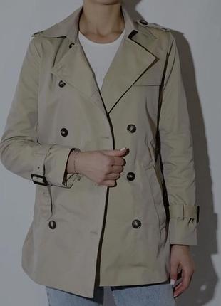 Укорочений плащ,тренч  розмір 42 euro