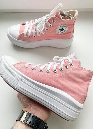 Женские кеды converse chuck taylor all star move pink