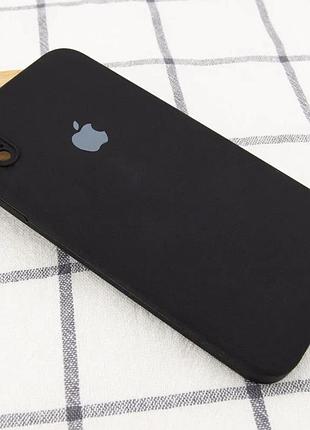 Чохол silicone case square full camera protective (aa) для apple iphone x / xs (5.8")чорний 2