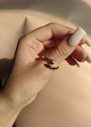 Кольцо гвоздик под cartier, 18 размер