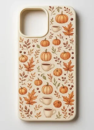 Чохол silicone case iphone 16 (autumn/pumkins) м00099