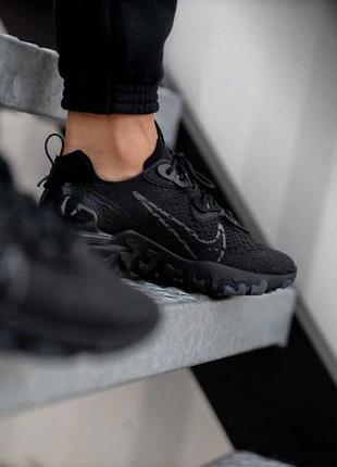 Кросівки nike react vision full black 5