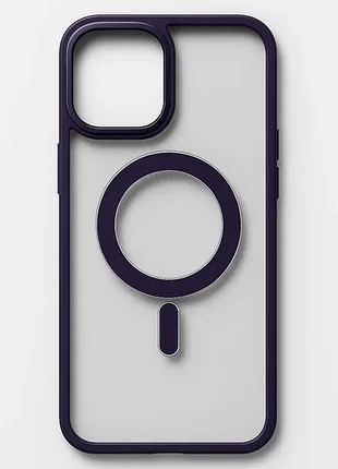 Чохол crystal series with magnetic ring iphone 15 pro max (deep purple) м00104