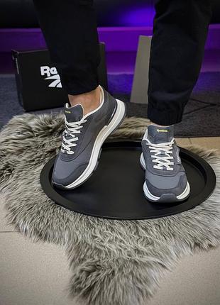 Кросівки reebok classic, темно сірі 2