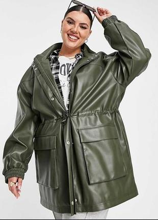 Куртка-парка оливкового цвета asos