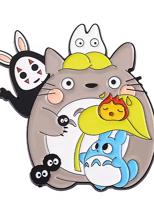 Аниме значок мой сосед тоторо студия гибли хаяо миядзаки брошь my neighbor totoro anime studio ghibli унесённые призраками