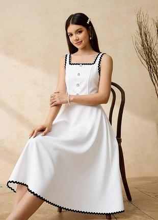 🥰 сукня з підкладкою з декоративними ґудзиками shein l