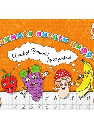 Зошит "прописи вчимося писати цифри,укр jumbi pr01071603