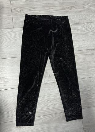 Дитячі лосини оксамитові з блискітками