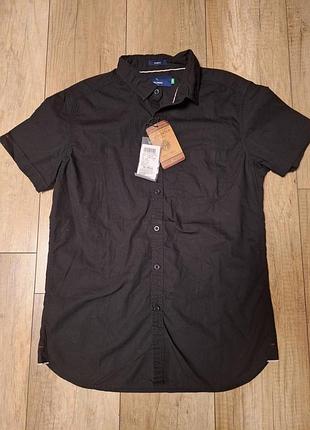 Новая рубашка коротким рукавом highlander slim fit, размер m