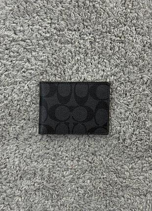 Набір coach гаманець+картхолдер art. 0233  без коробки топ якість лого витиснуте в гаманці 2 відділення на купюри багато відділень на картки
