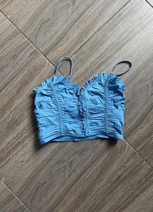 Топ zara голубий