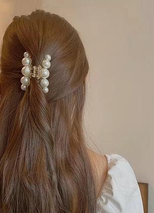 Краб зажим із намистинами