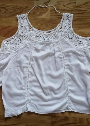 Лёгкая белоснежная блузка jennyfer франция