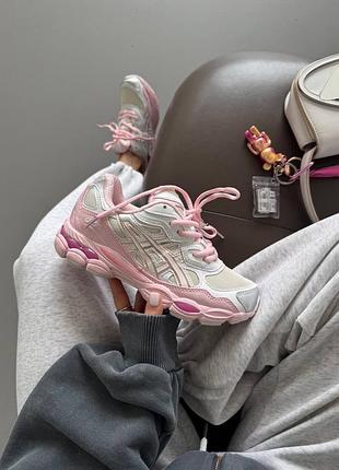 Asics gel-nyc pink beige silver