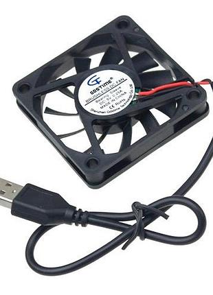 Usb вентилятор gdstime gdt6010s 60×60×11 мм для охлаждения электроники, пк, ноутбуков, роутеров