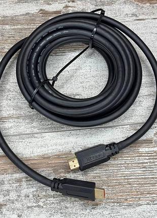 Hdmi кабель 1.5 м преміум-класу, версія 2.0, 4k 60 гц, 3d, позолочені контакти