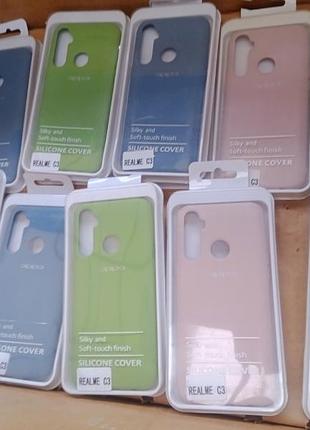 Чехол silicone cover full protective (a) для oppo realme сз цветпрактируйте.